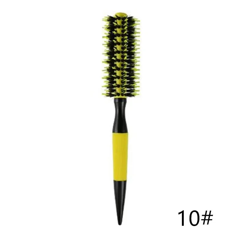 Wooden Round Boar Bristle Hair Brush | Ceramic Ionic Styling