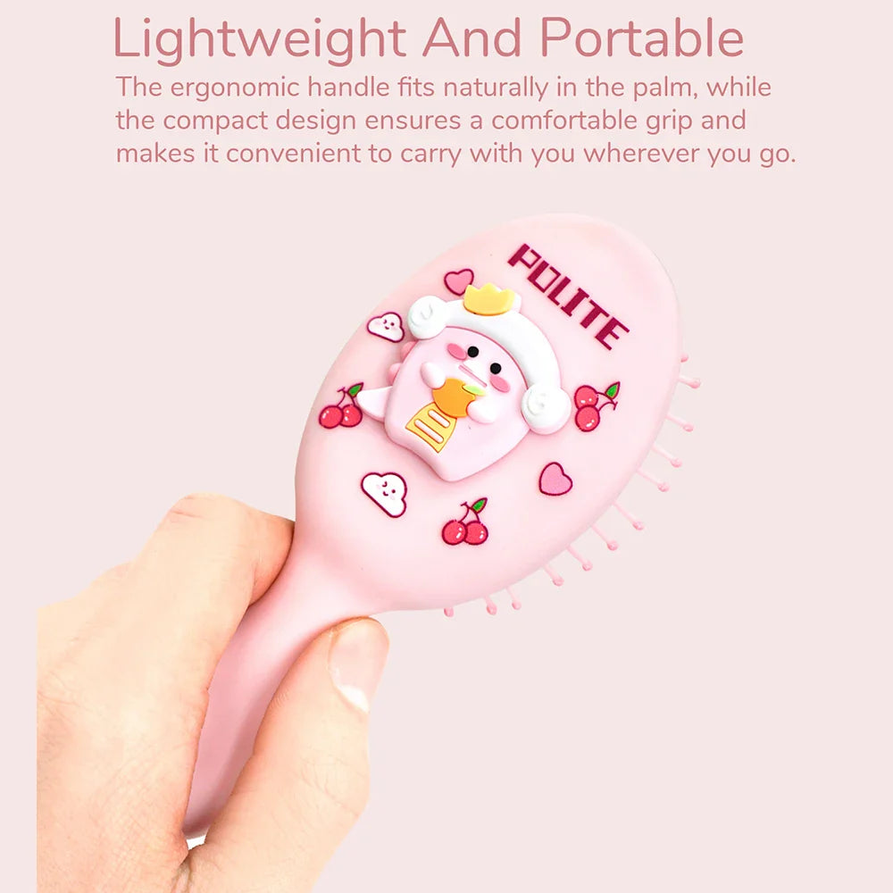 Cartoon Dinosaur Mini Air Cushion Massage Comb – Anti-Static