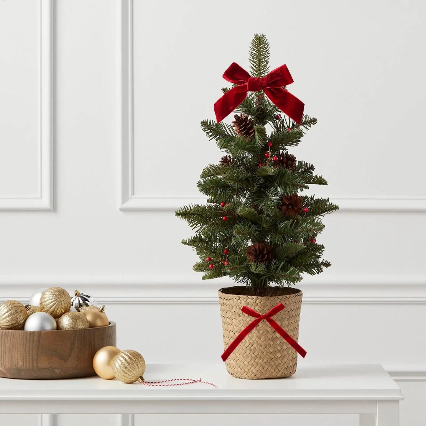 Velvet Christmas Tree Bows Set of 18 | Holiday Ribbon Decor