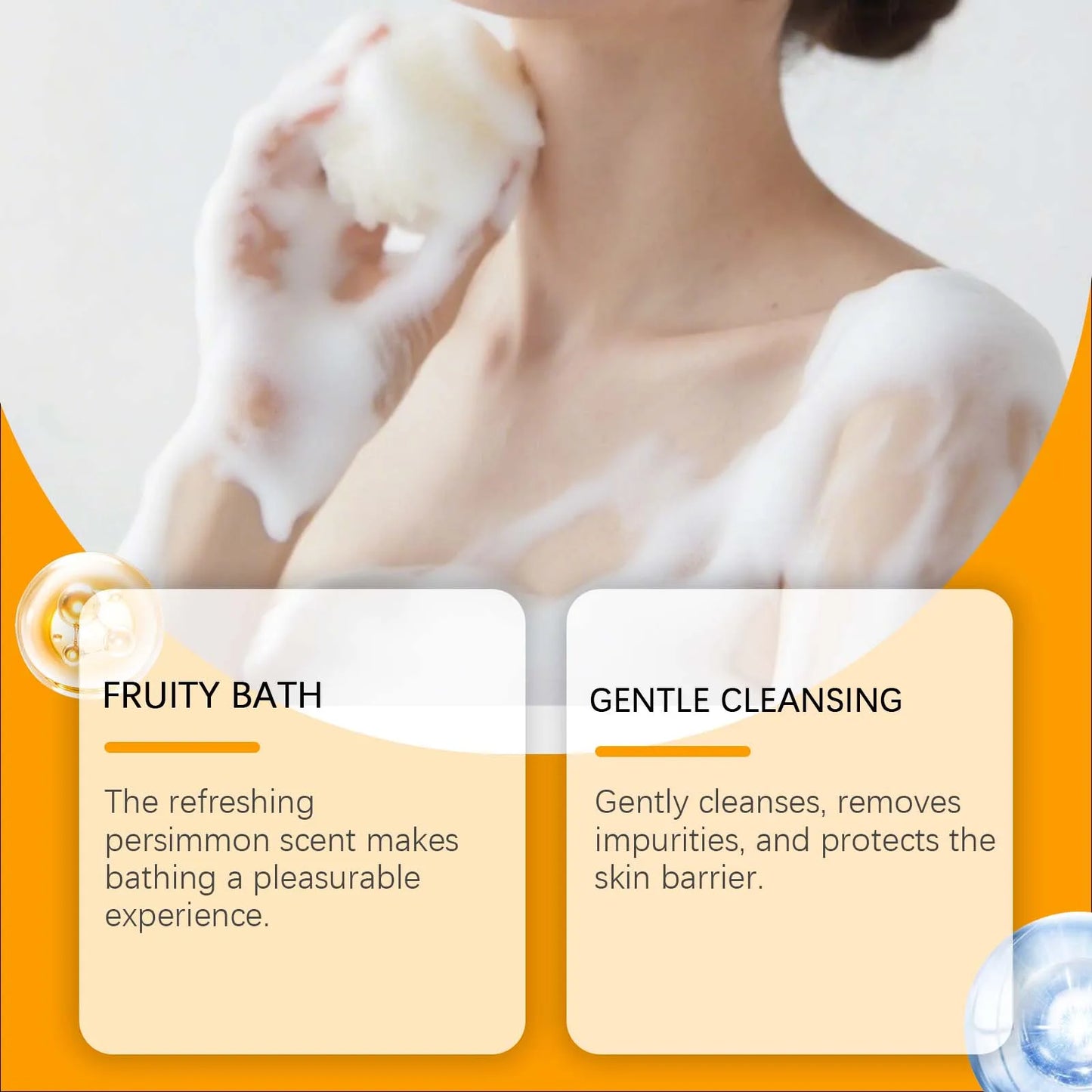 Persimmon Handmade Bath Soap – Moisturizing & Cleansing Bar