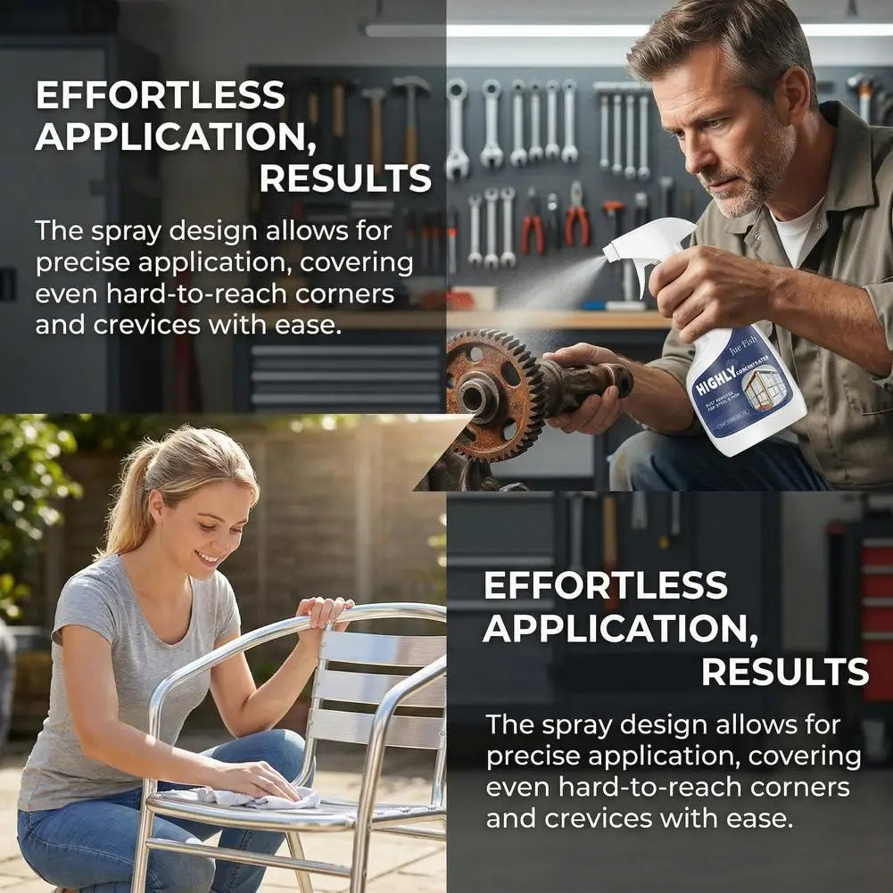 Powerful Metal Rust Remover Fast Acting Rust Dissolver & Anti-Rust Coating 120ml Car Maintenance Cleaning Car Surface Cleaner Peaceful Pleasures Health and Wellness