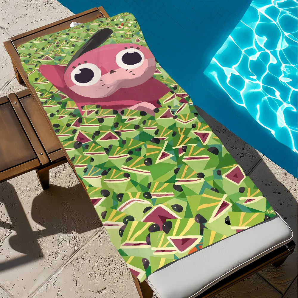 Anime Quick-Dry Beach Towel | Soft Pool Towel for Travel & Gym Quick-Dry Beach Towel Peaceful Pleasures Health and Wellness z2 STJ80x160CM