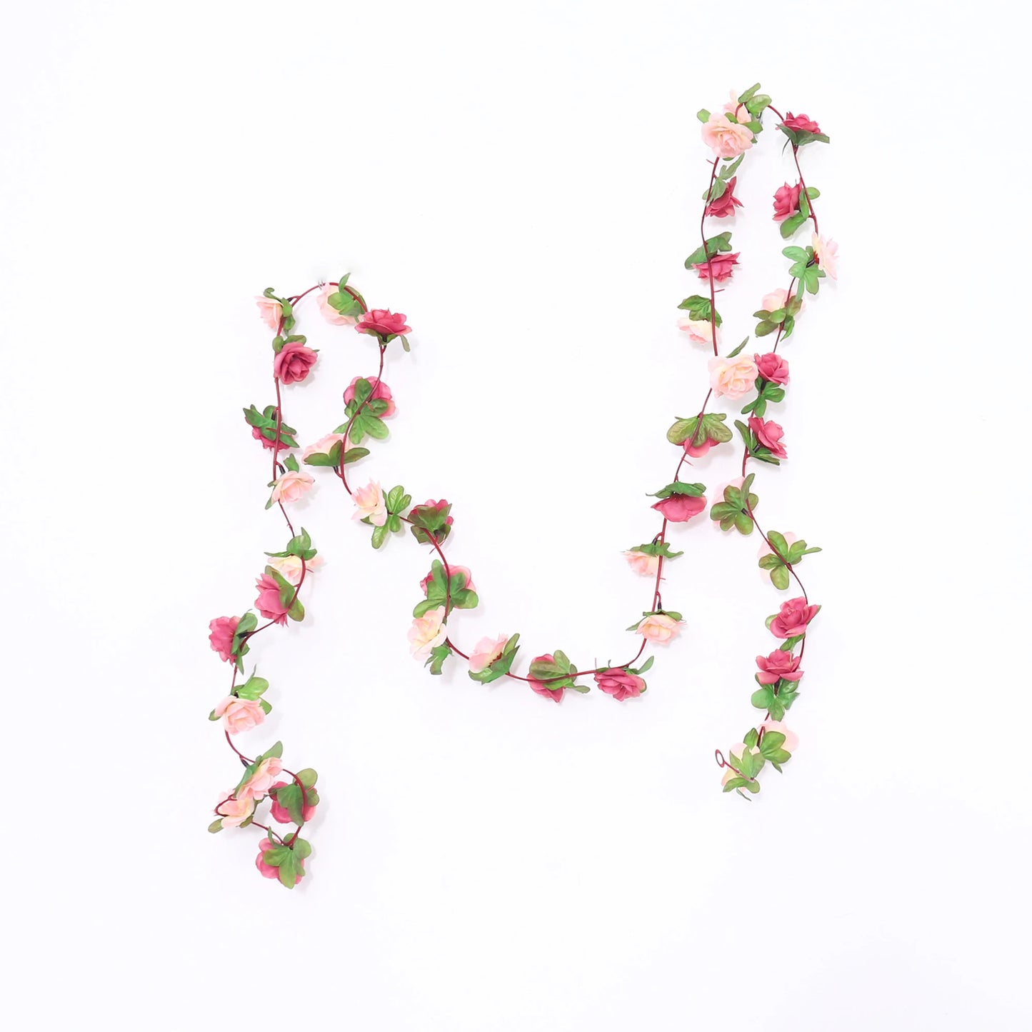 2.5m Silk Rose Artificial Flower Vine Garland – Wedding Decor