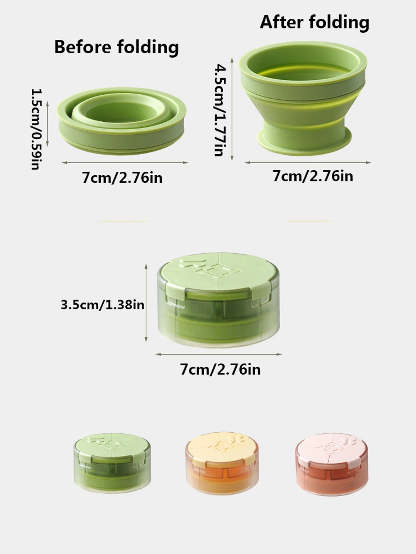1Pcs 2-in-1 Medicine Box Water Cup Portable Slicing Travel Storage Medicine Box Four Compartment Pill Box Peaceful Pleasures Health and Wellness