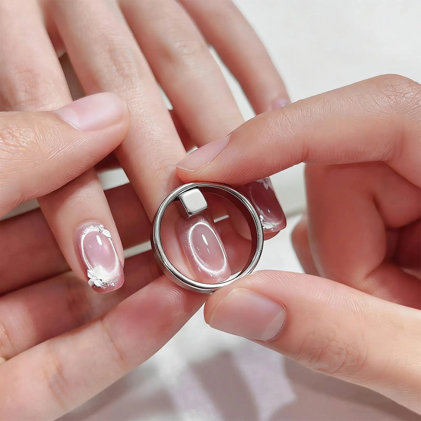 Hollow Cat Eye Nail Art Magnet Black Hole Shape Cat Eye Nail Art Effect Circular Magnet for DIY Magnetic Gel Manicure Tools Peaceful Pleasures Health and Wellness