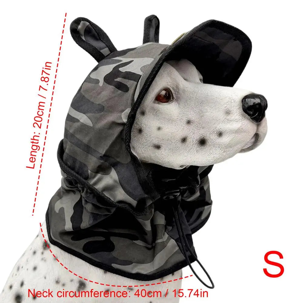Dog Sun Hat Wide Brim Bucket Hat with Adjustable Drawstring