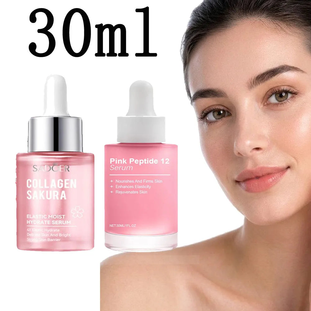 Collagen Face Serum Moisturizing Nourishsing Brighten White Lift Firming Smoothing Facial Beauty Skin Care Products 30ML Peaceful Pleasures Health and Wellness