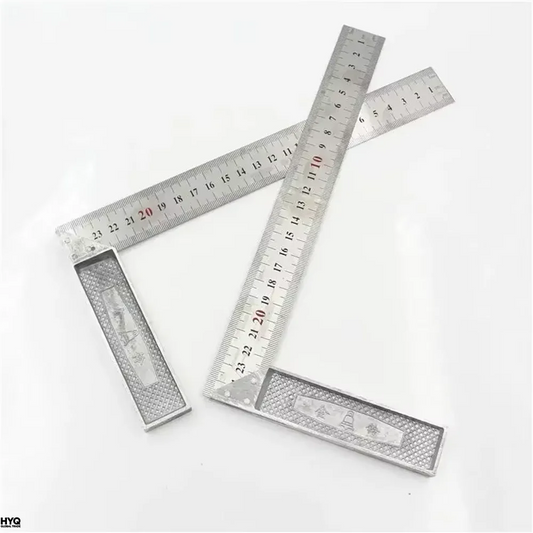 Regla De Ngulo Recto 250 Con Mango Aluminio Y Escala Acero Inoxidable Peaceful Pleasures Health and Wellness