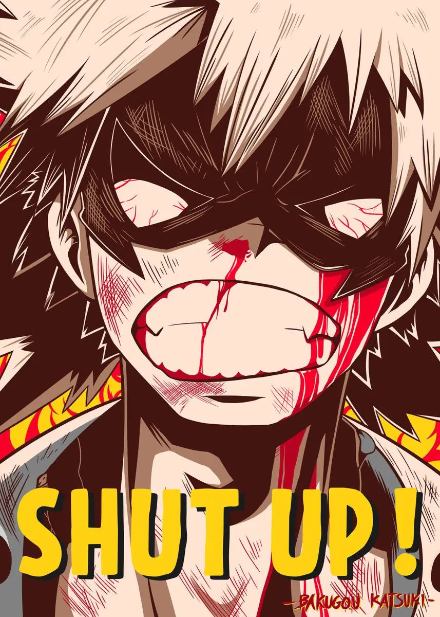 My Hero A-Academia Poster Anime Canvas Painting Wall Print Picture for Boy Bedroom Home Decor Cuadros Peaceful Pleasures Health and Wellness by-4 30x40cm Unframed