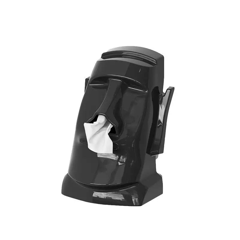 Stone Statue Tissue Box & Headphone Stand | Desk Organizer