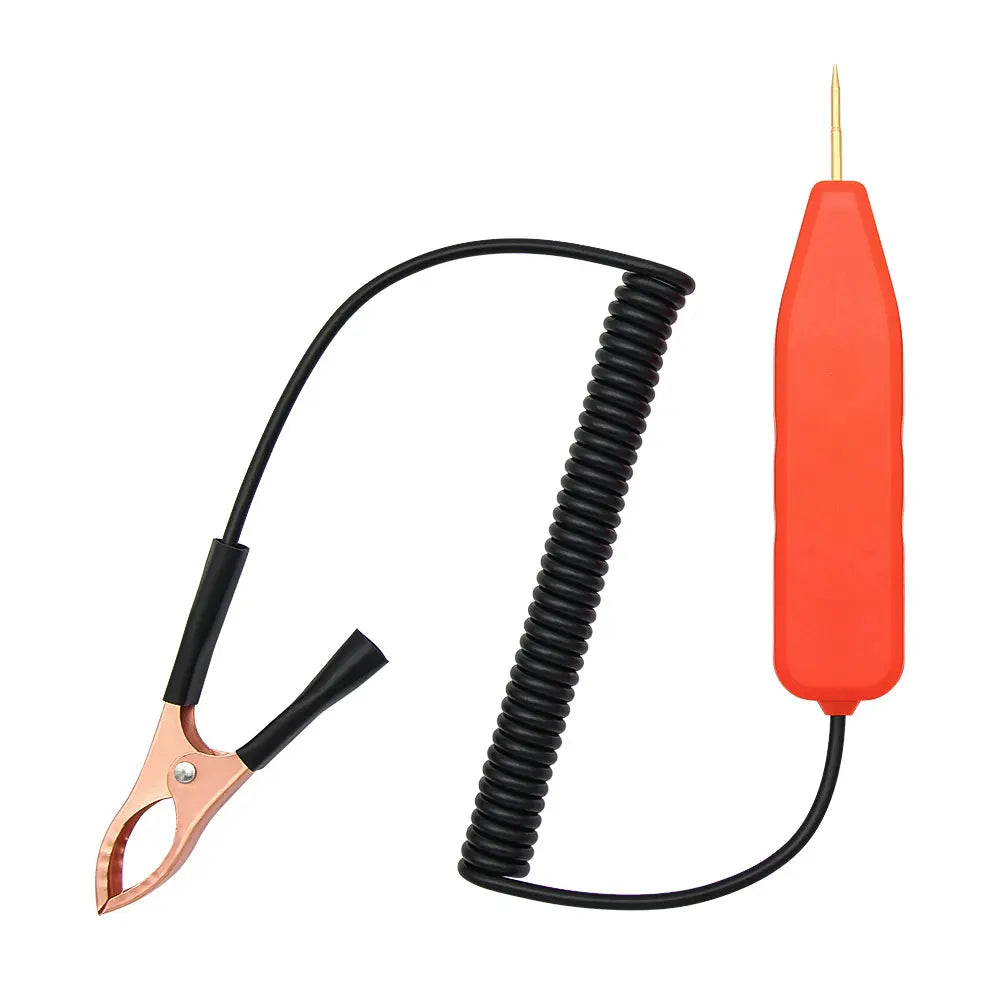 5-120V Digital Display Automotive Circuit Voltage Tester Pure Copper Probe Positive Negative Detection Auto Repair Tool Peaceful Pleasures Health and Wellness