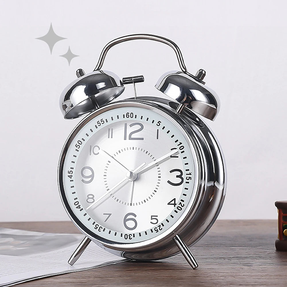 Twin-Bell Vintage Alarm Clock | Loud, Compact & Retro Vintage Alarm Clock Peaceful Pleasures Health and Wellness
