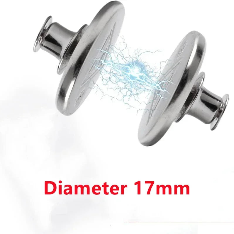 Pairs Support for Curtains Hooks Adjust Clamps Curtain Rod Support and Tube Close Removable Magnetic Magnet Buckle Home Holder Peaceful Pleasures Health and Wellness 17mm 8pairs