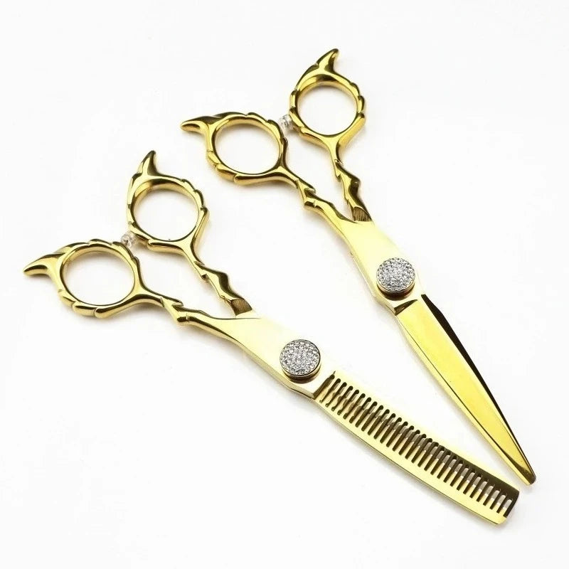 Professional Japan 440c 6 '' Upscale Cross Scissor Hair Scissors Haircut Thinning Barber Cutting Shears Hairdressing Scissors Peaceful Pleasures Health and Wellness