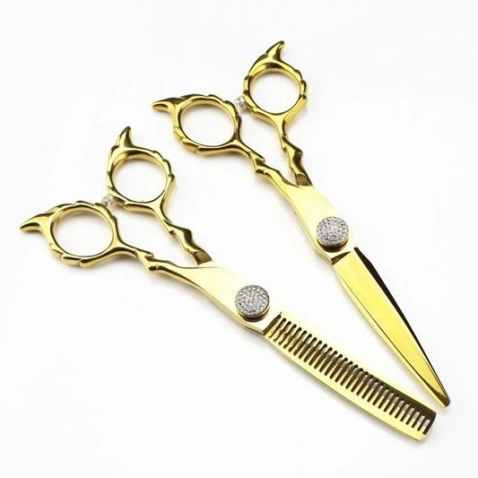 Professional Japan 440c 6 '' Upscale Cross Scissor Hair Scissors Haircut Thinning Barber Cutting Shears Hairdressing Scissors Peaceful Pleasures Health and Wellness