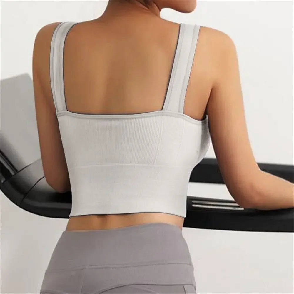 Women's Wireless Padded Sports Bra – Seamless Breathable Gym Vest Women's Sports Bra Peaceful Pleasures Health and Wellness