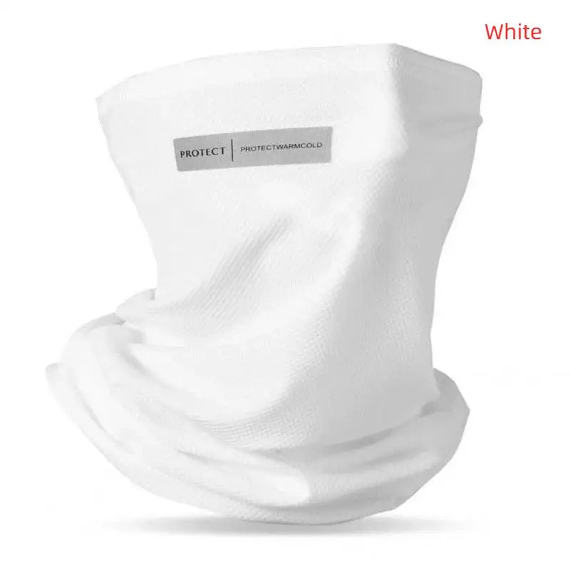 Ice Silk Sunscreen Face Mask – Outdoor UV Protection Peaceful Pleasures Health and Wellness White