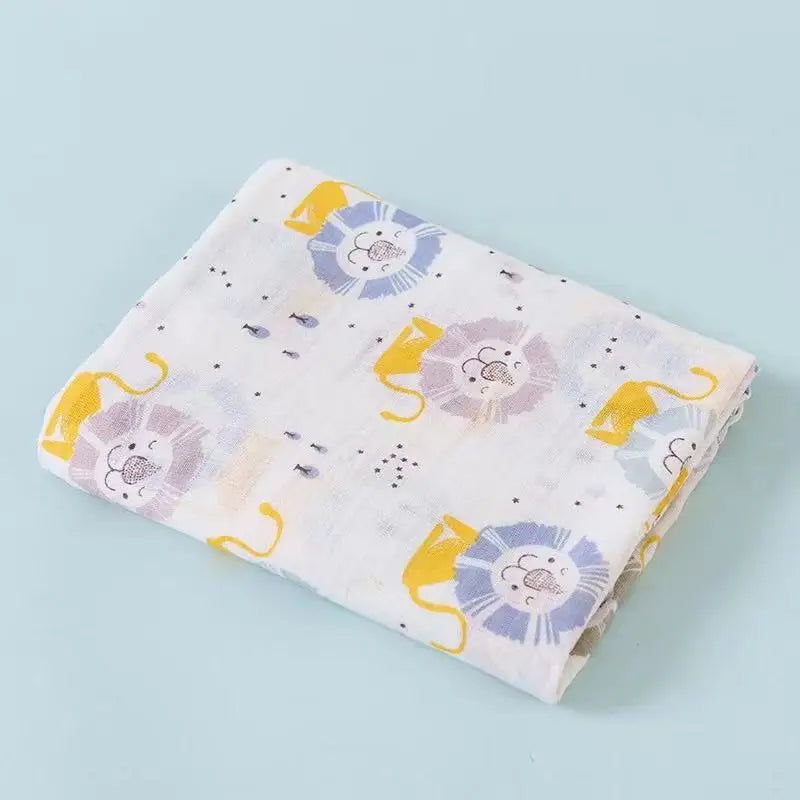 Baby Hooded Bath Towel Wrap – 100% Cotton Gauze 110cm