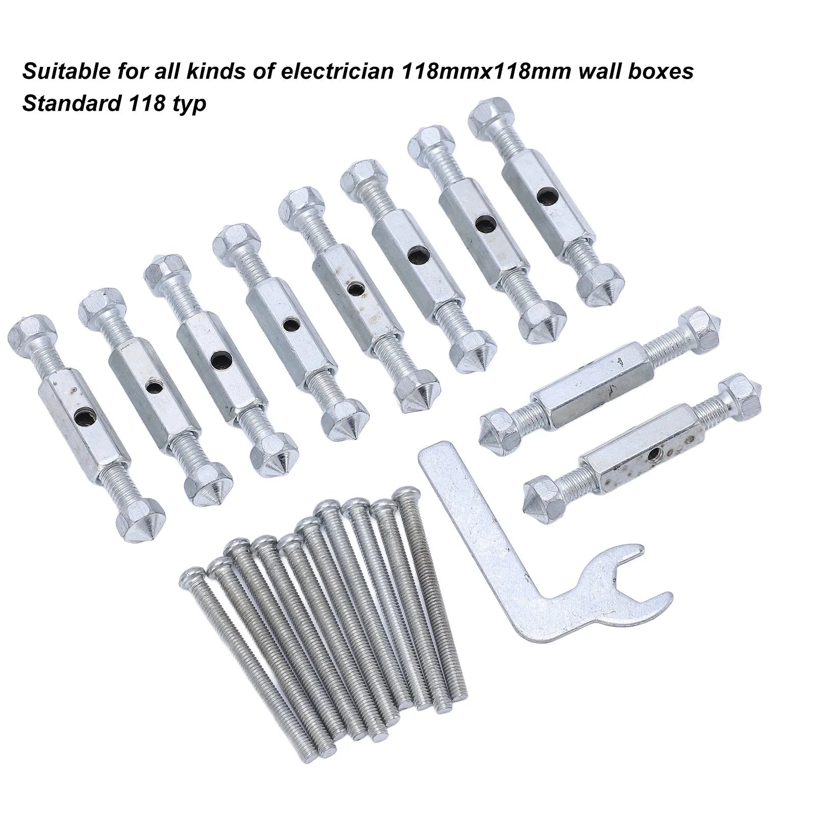 Cassette Repair Device Wall Electrical Box Screw Tool 118 for Type Light Switch Socket Junction Electrical Box Repair Kit Peaceful Pleasures Health and Wellness