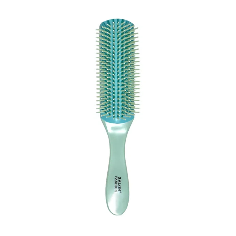 9-Row Detangling Hair Brush – Cushion Scalp Massage Comb
