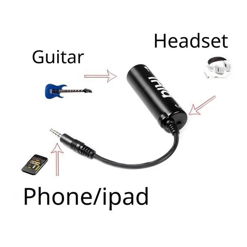 Guitar Interface I-rig Converter Replacement Phone Audio Tuner Line