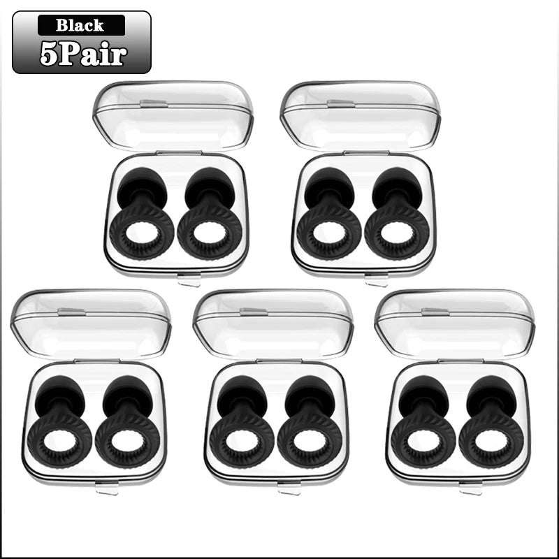 Silicone Noise Blocking Earplugs for Sleep & Study – 20 Pairs