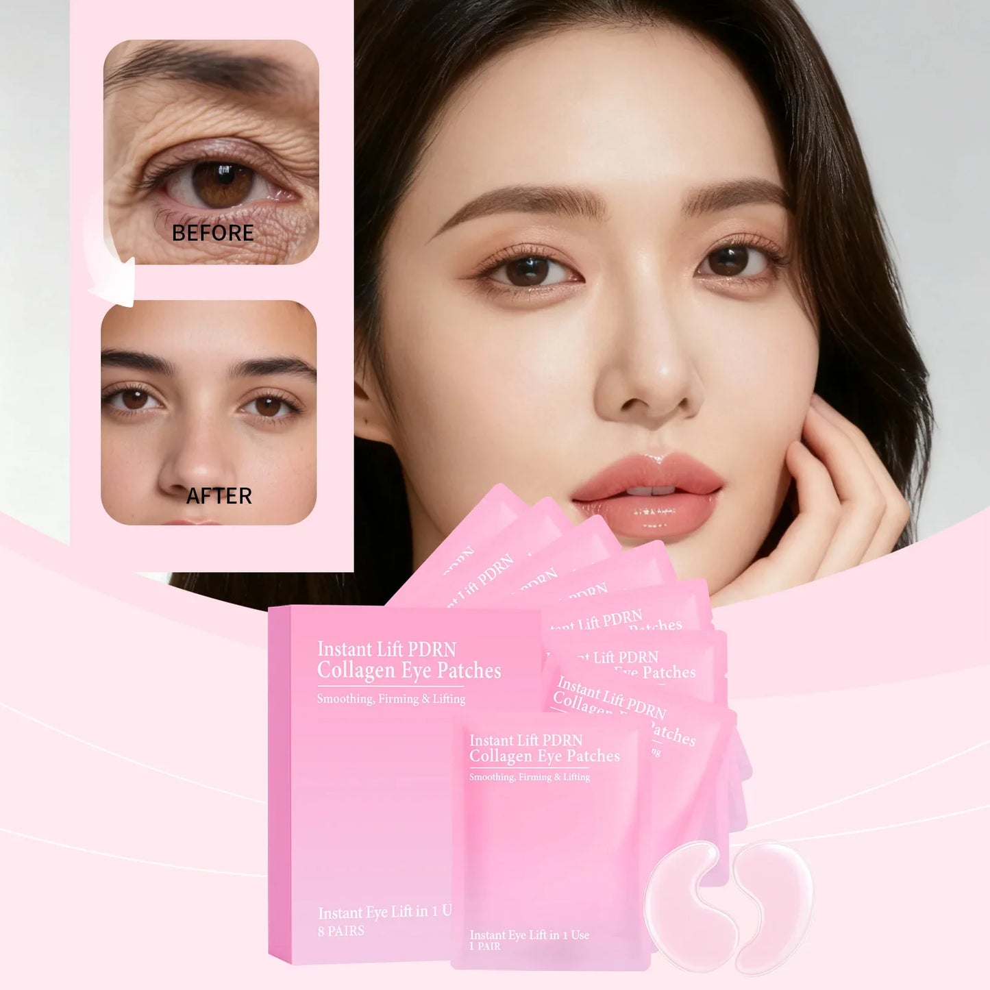 Collagen Hydrogel Eye Patches – Brighten & Firm Under Eyes