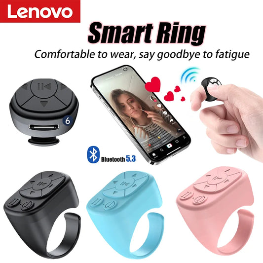Lenovo Bluetooth Ring Remote – Shutter & Page Turner Control