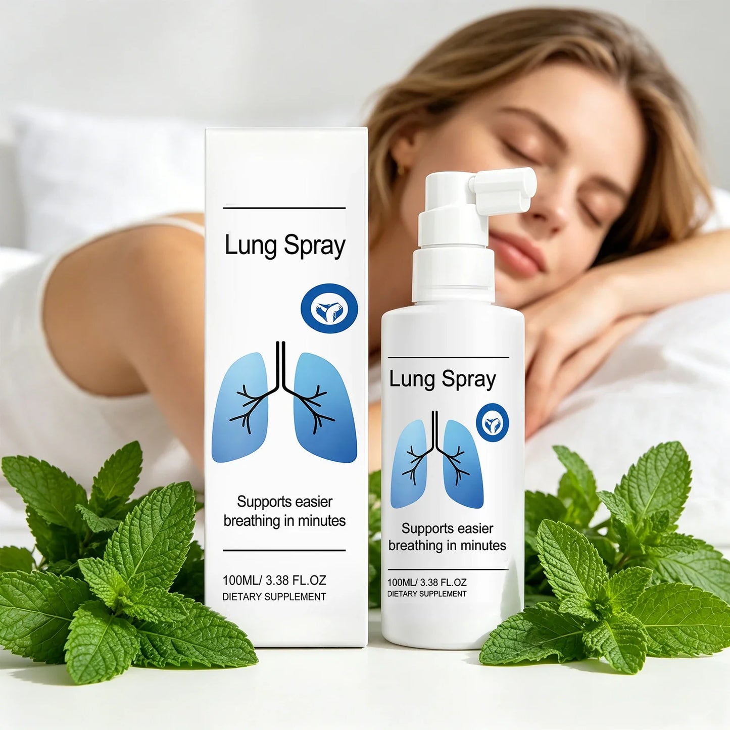 Organic Herbal Lung Cleansing Spray – Throat & Mucus Relief