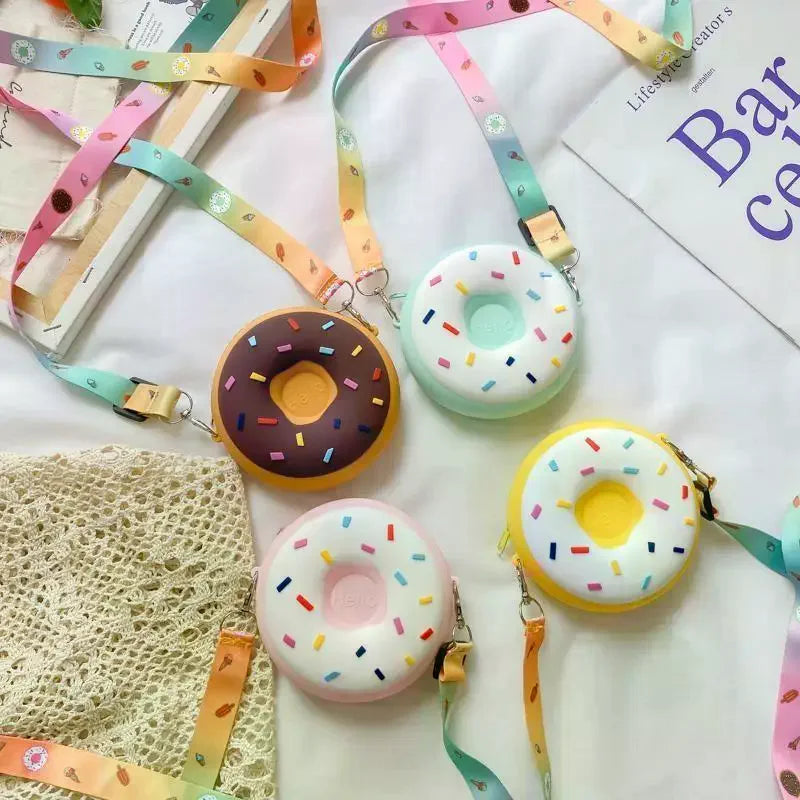 Donut Silicone Crossbody Bag for Kids | Coin Purse Mini Bag