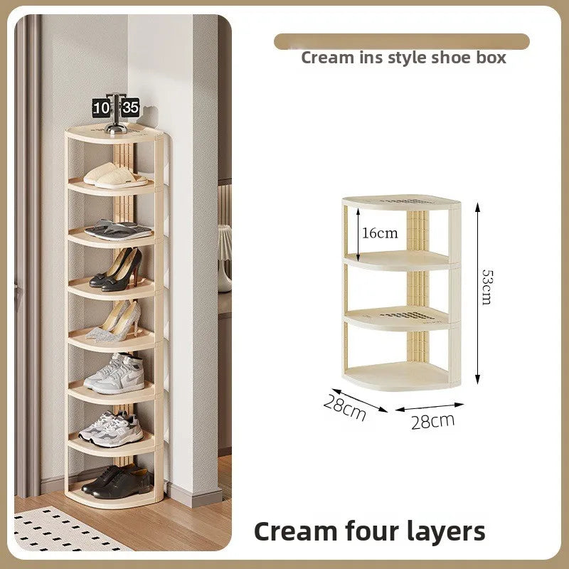 Multi-Tier Shoe Rack | Slim Entryway Organizer & Shelf