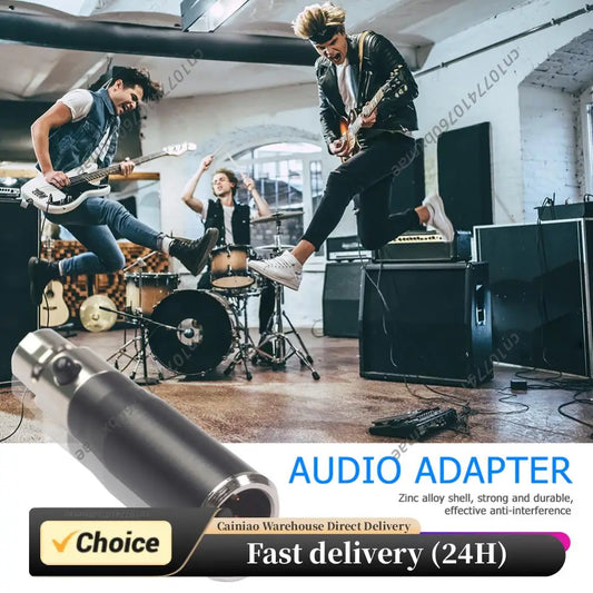 Mini XLR 3 4 Pin Female Mini Connector Audio Adapter Audio Connector Adapter Gold-plated Microphone Audio Equipment Peaceful Pleasures Health and Wellness