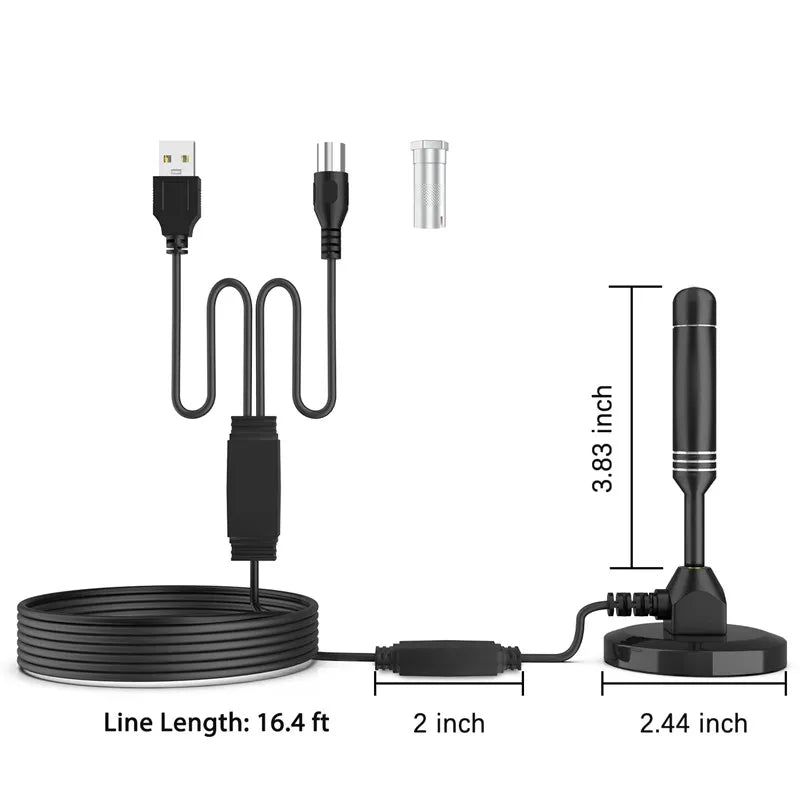 Indoor HDTV DVB-T Digital TV Antenna – Dual Amplifier