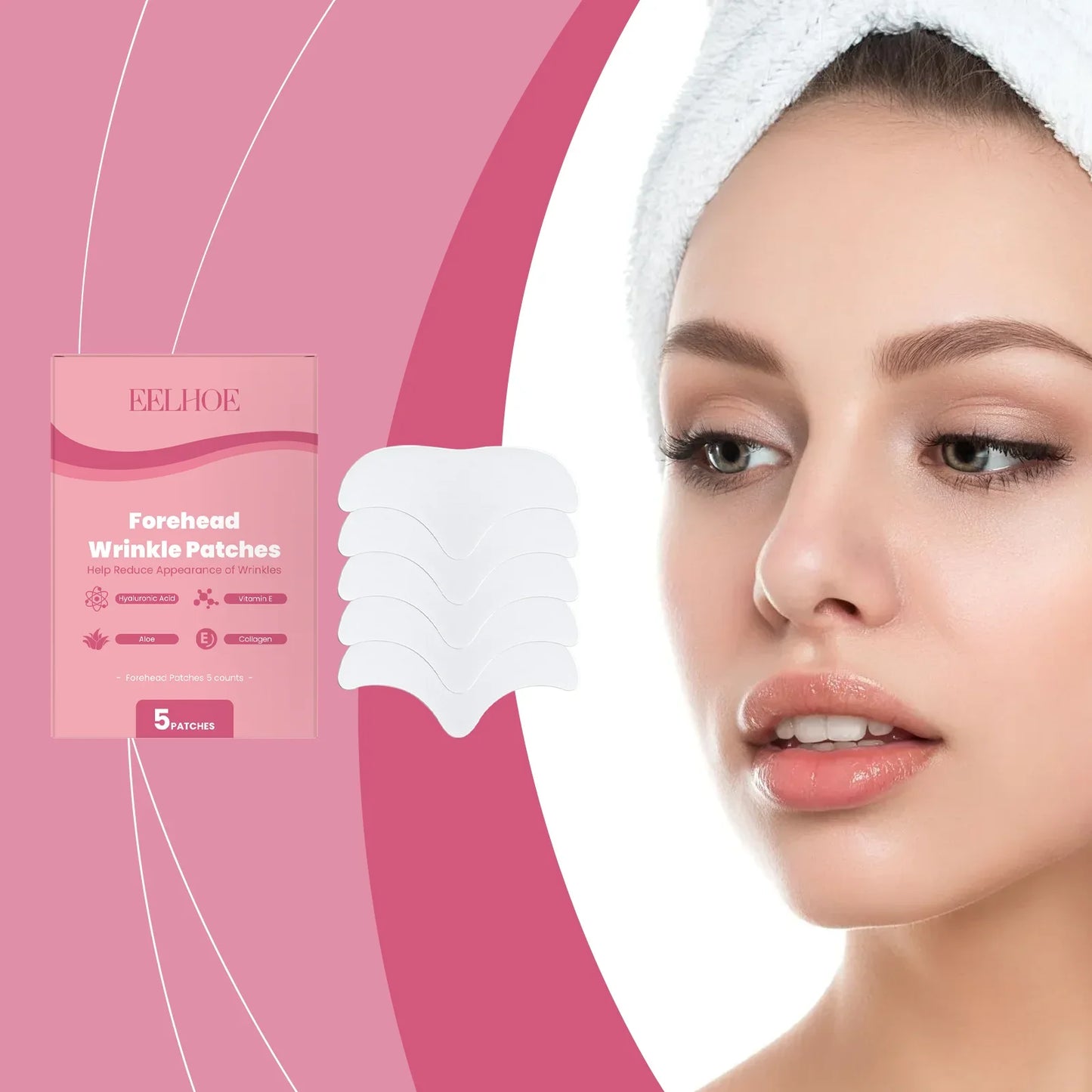 Eelhoe Forehead Care Patch – Anti-Wrinkle & Moisturizing 5pc