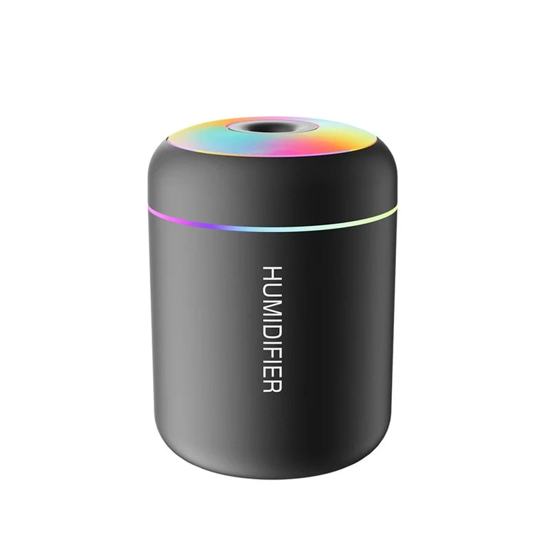 HOMEFISH Mini USB Cool Mist Humidifier & Aroma Diffuser LED
