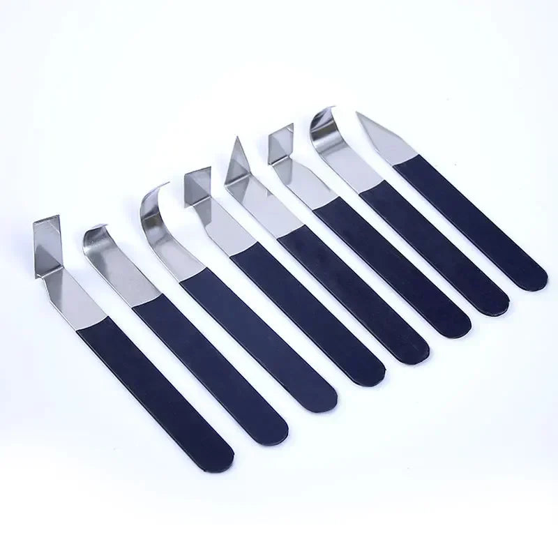 Tools DIY Ceramic Craft Ceramics & Pottery Clay Sculpture Tool Crafts Rubber Handle Stainless Steel Sewing Sculpting Home Arts Peaceful Pleasures Health and Wellness