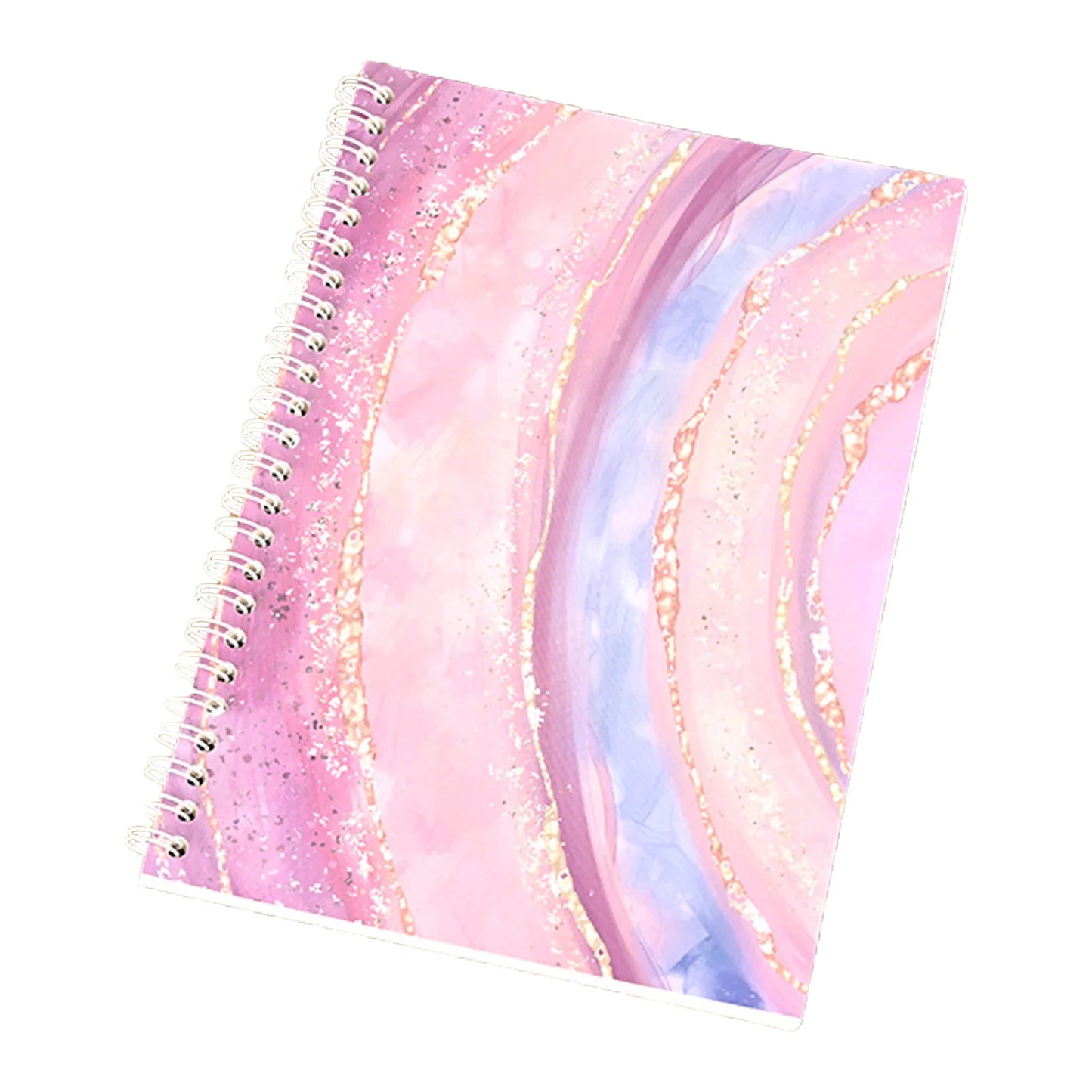 A5 Double Sided Diary Notepad No Ink Leakage Thickened Notebook for Teachers Students Office Workers Peaceful Pleasures Health and Wellness A