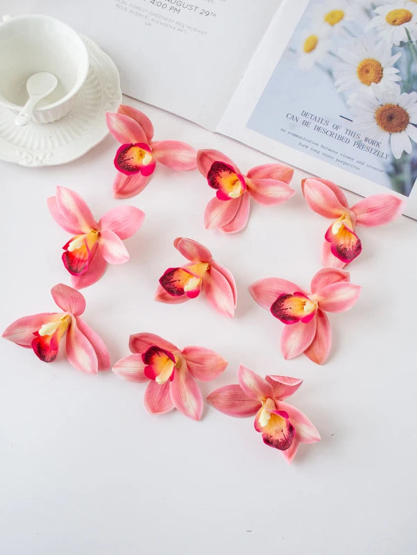 Silk Orchid Artificial Flowers 20/40PCS – Wedding & Home Decor