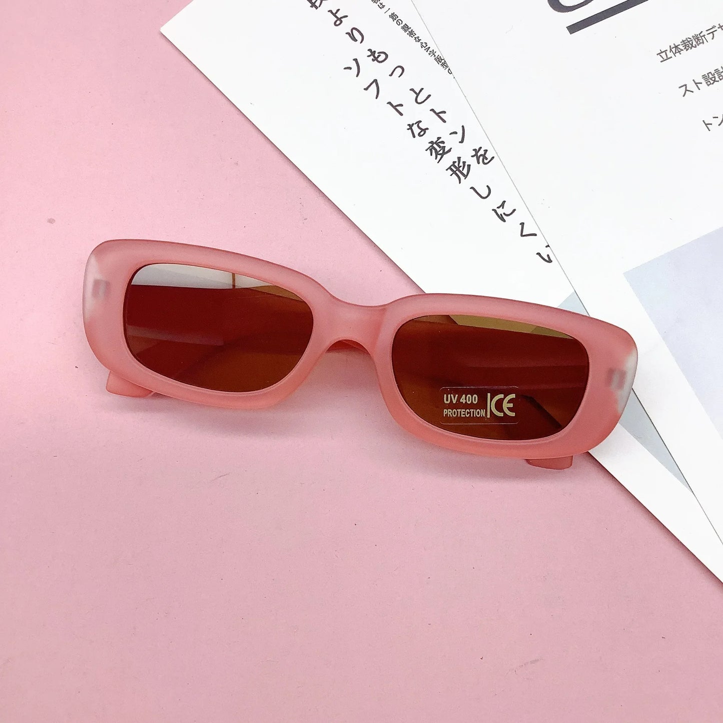 Kids UV400 Rectangle Sunglasses | Vintage Frosted Boys & Girls