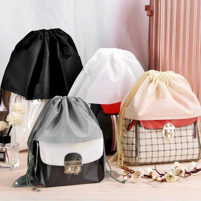 Dustproof Drawstring Storage Bags for Handbags & Clothes 5-Pack Dustproof Storage Bags Peaceful Pleasures Health and Wellness
