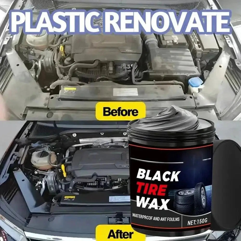 Professional Automotive Tire Gloss Wax, UV Protection And Waterproof Coating, Reducing Black Finish And Preventing Cracking Peaceful Pleasures Health and Wellness