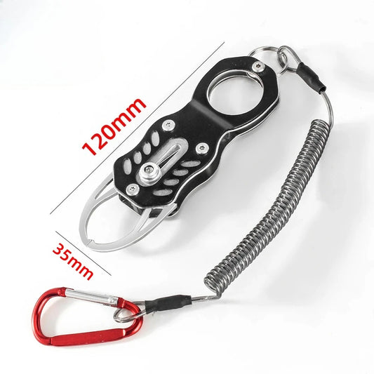 Rust Proof 304Stainless Steel Fish Grip Portable Lock Fishing Tackle Lip Clip Tool FishController Portable Professional Peaceful Pleasures Health and Wellness