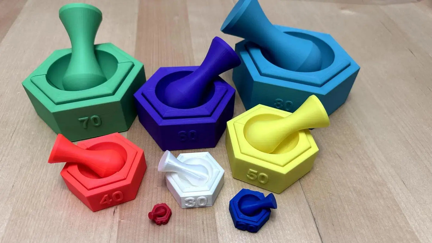3D Printed Sphere Clay Mould – Ball & Half-Sphere 10–80mm Clay Sphere Mould Peaceful Pleasures Health and Wellness