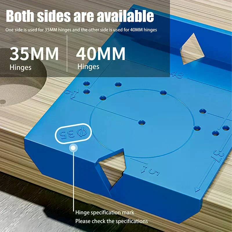2-Pack Cabinet Door Hinge Drilling Locator & Positioning Jig Hinge Drilling Jig Peaceful Pleasures Health and Wellness