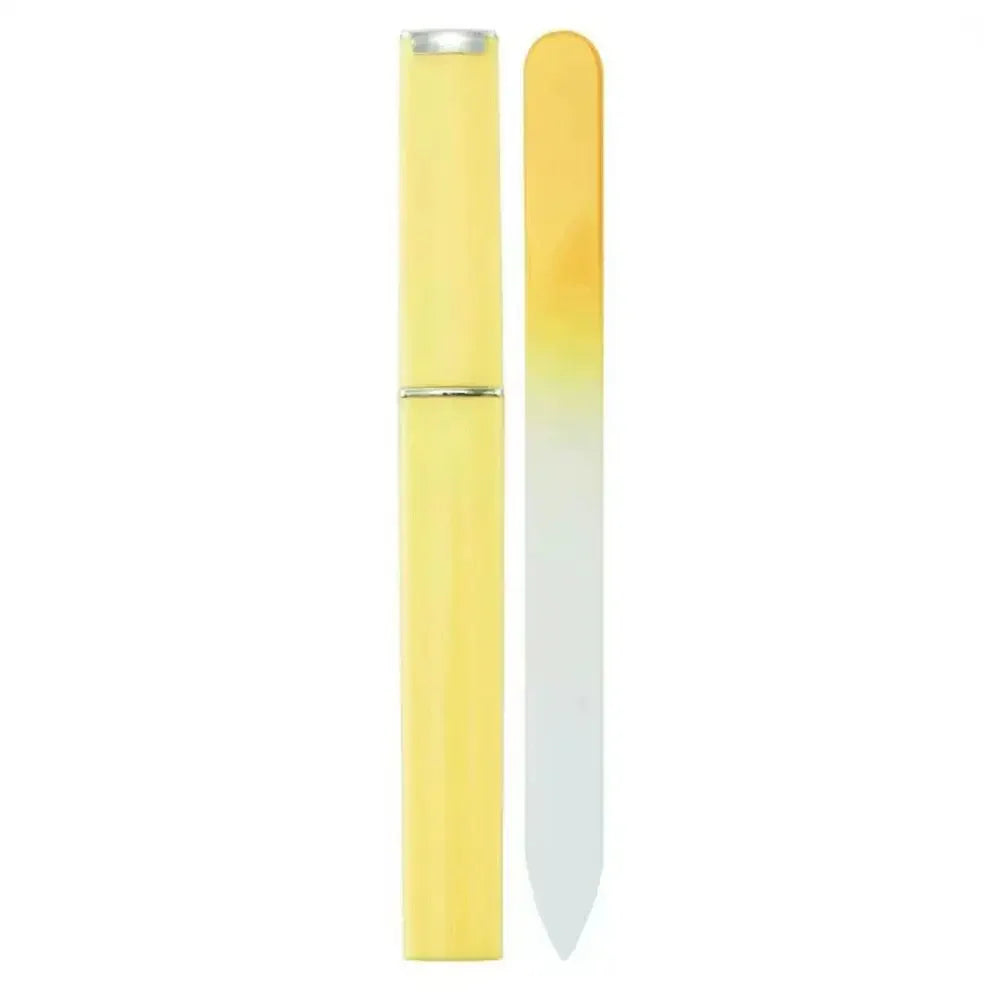 Glass Nail File Double-Sided Crystal Nail File with Case