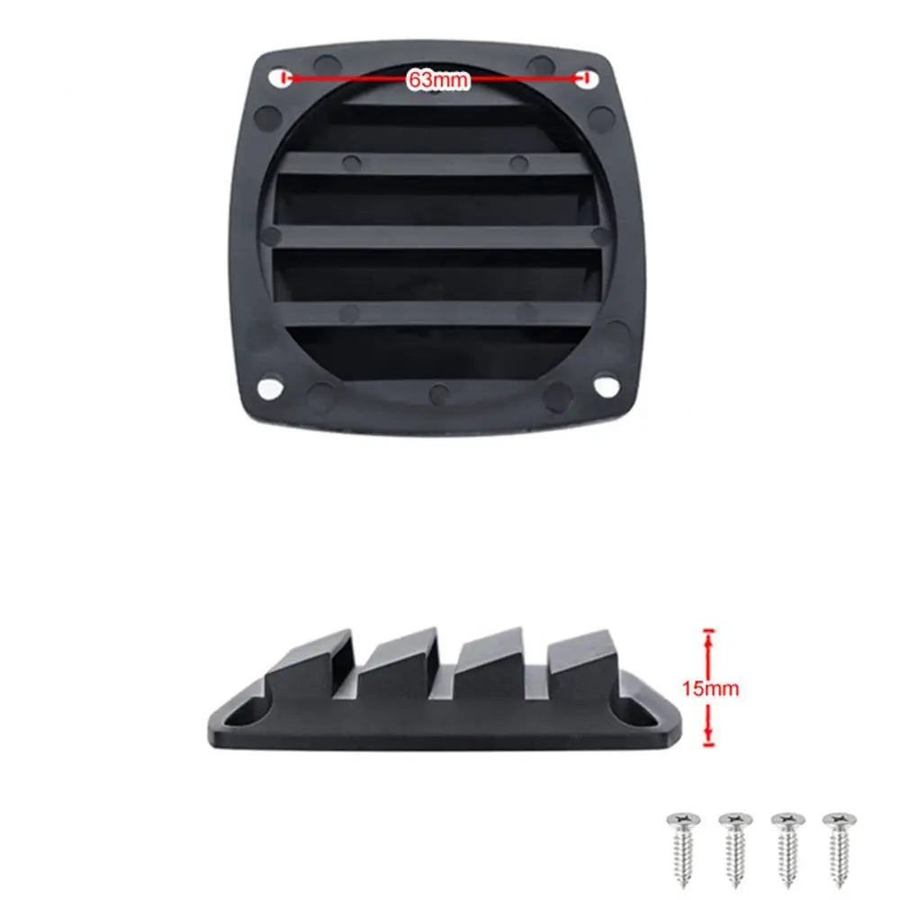 Nylon Marine Boat Air Vent Louvered Ventilator Grille 8.3cm