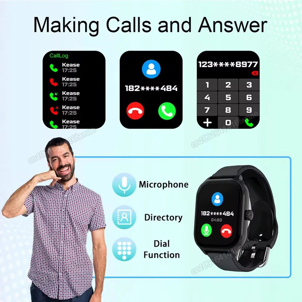 Military GPS Smartwatch – Bluetooth Calls, IP67, Multi-Sport