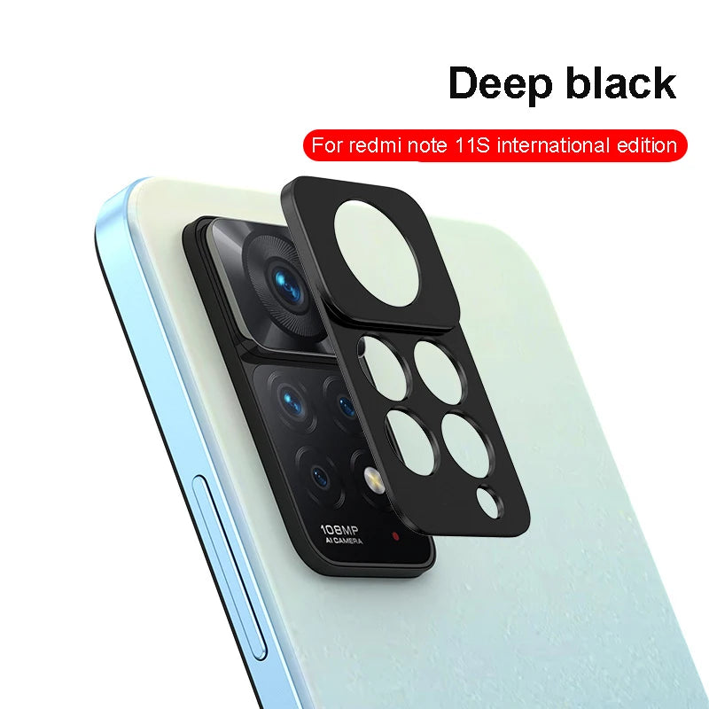 For xiaomi redmi note 10 pro Camera Lens Protector Accessories Cell Phone Protectors screen protector camera protective film Peaceful Pleasures Health and Wellness Black for note11S
