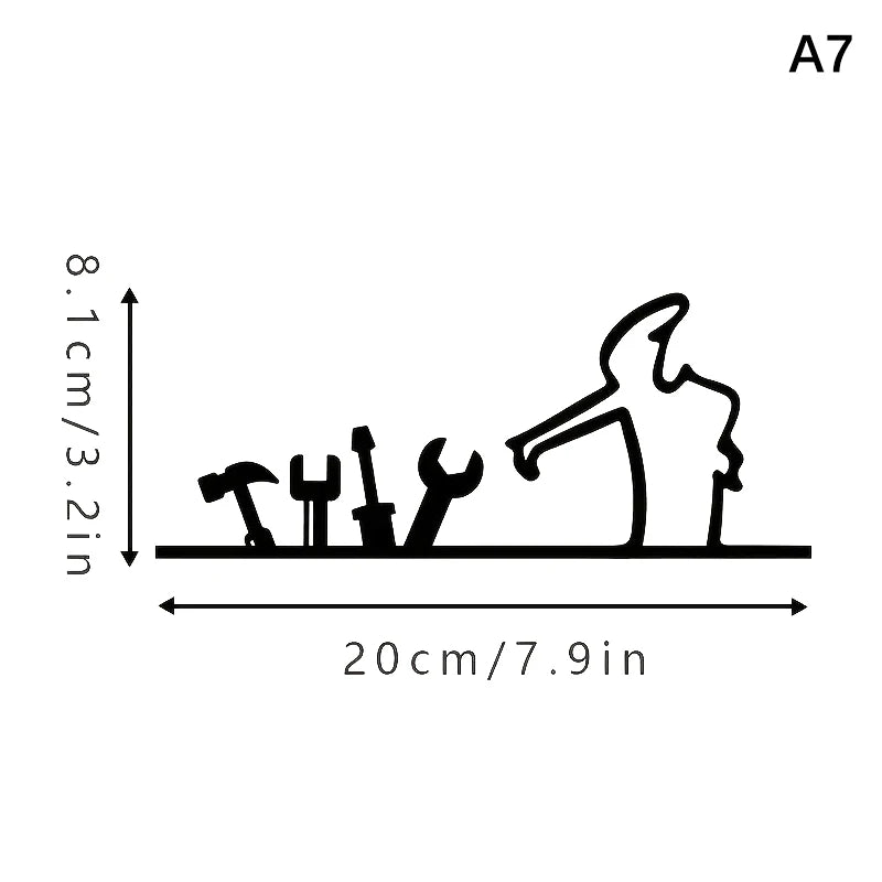 La Linea Line Art Wall Sticker Minimalist Self-Adhesive Waterproof Decal For Walls, Doors, Glass, Cars Home And Car Decoration Peaceful Pleasures Health and Wellness A7