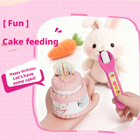 Rabbit Bento Food Feeding Toy Pudding Toys Early Education Playing Peaceful Pleasures Health and Wellness
